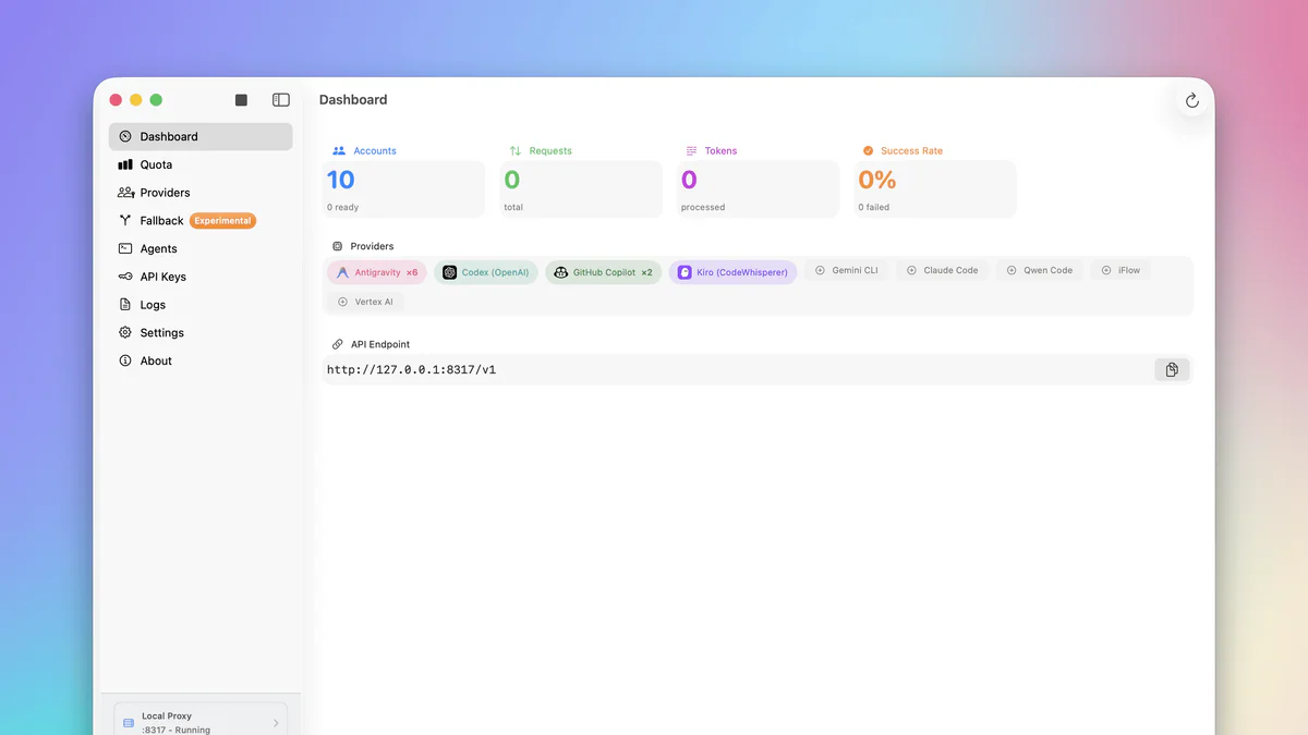 Quotio: Dashboard macOS native gom mọi AI coding subscription vào 1 menu bar
