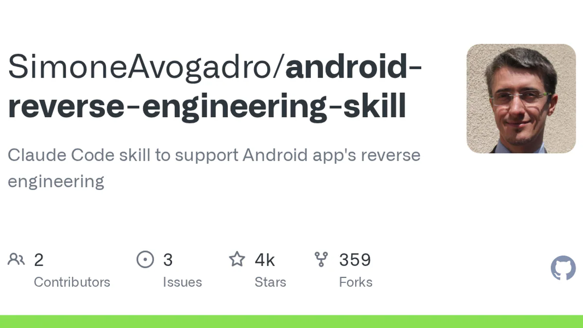 android-reverse-engineering-skill: Biến Claude Code thành trợ lý RE Android chỉ với 1 file APK