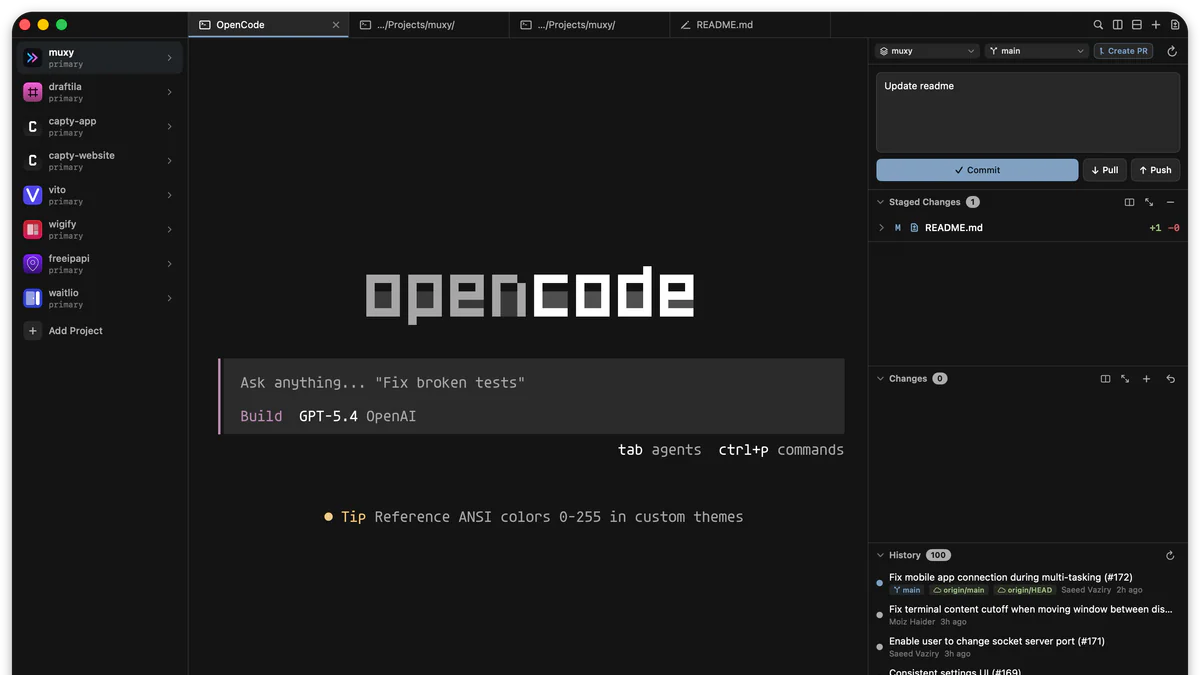 Muxy 0.20.0 ra mắt: file tree nhẹ ngay trong terminal Mac