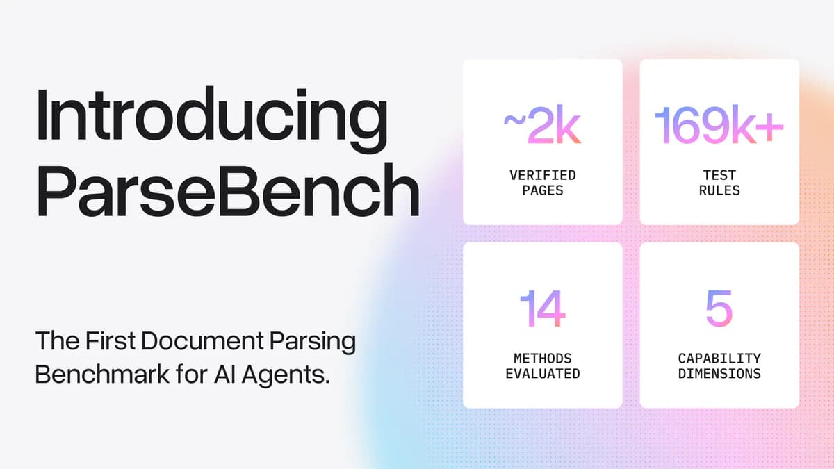 ParseBench: Benchmark Đầu Tiên Đo Khả Năng Hiểu Chart Của VLM Trong Enterprise Documents