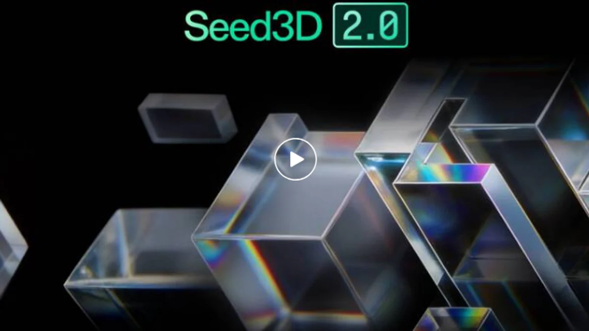 ByteDance Seed3D 2.0: Mô hình 3D generation đạt dual SOTA, API đã live trên Volcano Engine