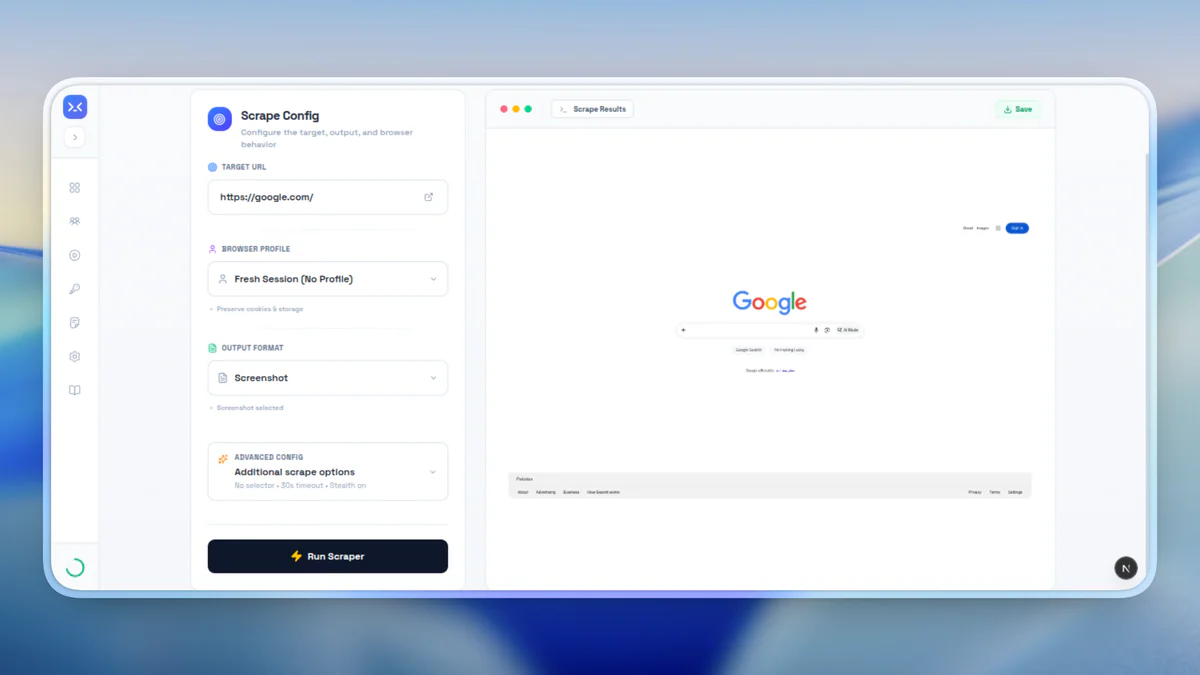 HeadlessX: nền tảng self-hosted scraping + agent workflow bypass Cloudflare, Datadome, Akamai