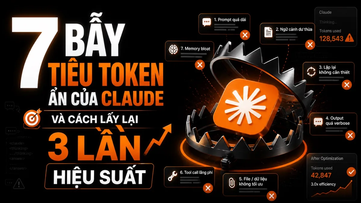 7 bẫy tiêu token ẩn của Claude Code - và cách lấy lại 3 lần hiệu suất