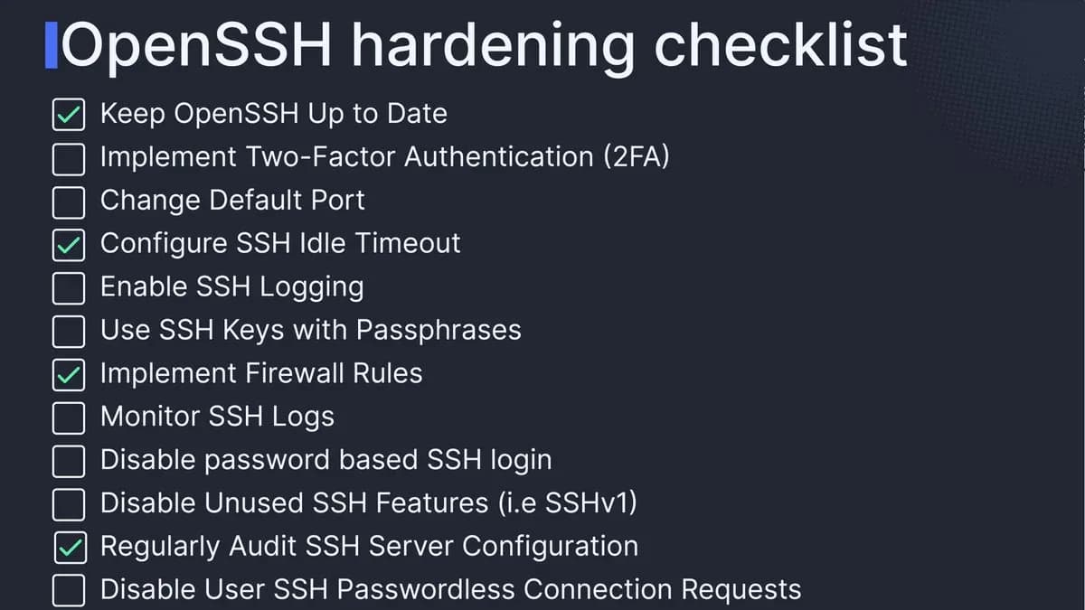 SSH Server Hardening: 16 bước bảo vệ server khỏi hacker