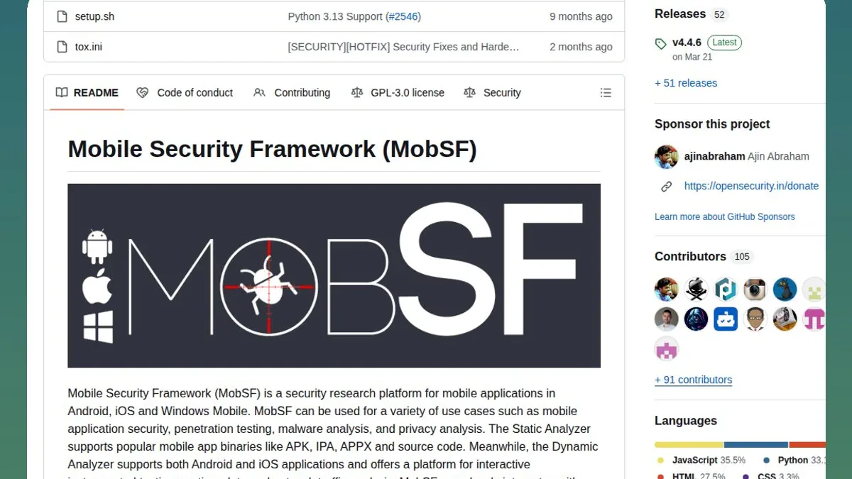 MobSF: Framework Bảo Mật Mobile Tự Động, Miễn Phí cho Android và iOS