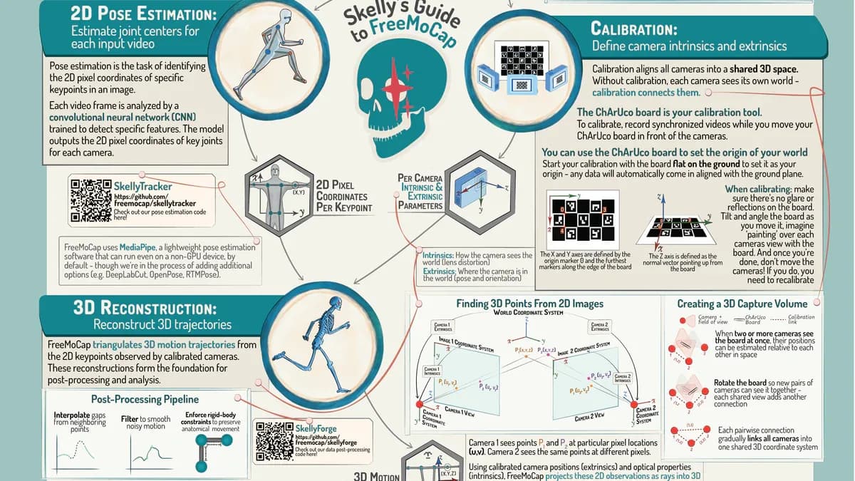 FreeMoCap: Motion Capture Chuyên Nghiệp Miễn Phí, Chạy Trên Webcam Thường