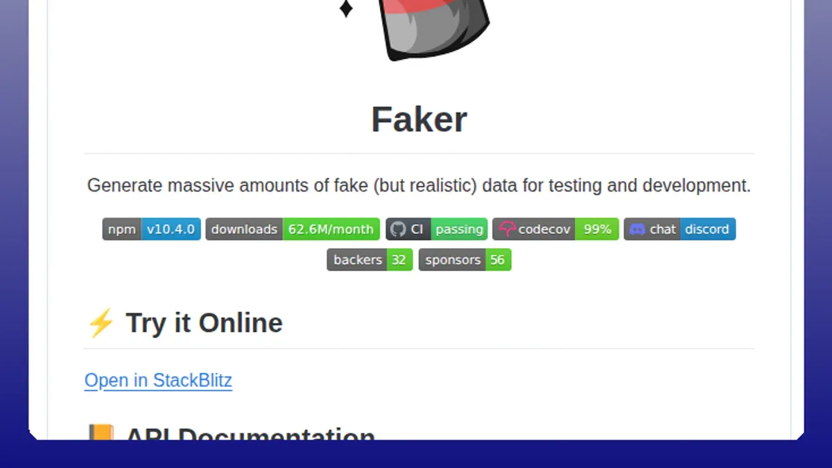 Faker.js: Tạo dữ liệu test thực tế cho JavaScript trong vài dòng code
