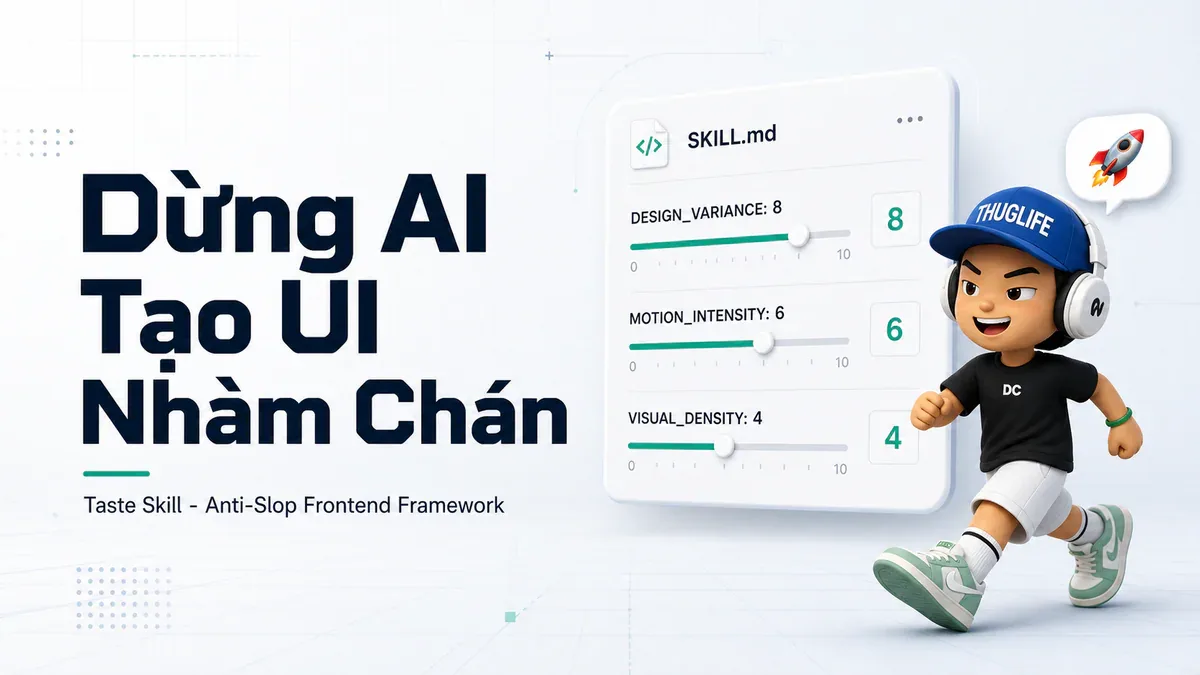 Taste Skill: Bộ Công Cụ Giúp AI Coding Agent Thoát Khỏi Vòng Lặp UI Nhàm Chán