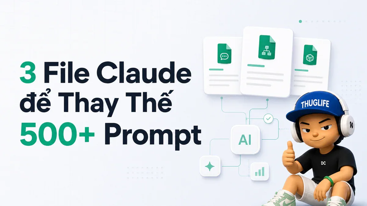 3 File Claude để Thay Thế 500+ Prompt