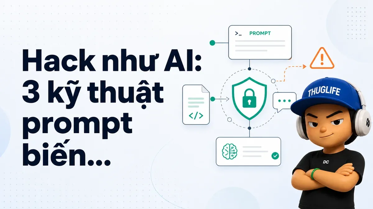Hack như AI: 3 kỹ thuật prompt biến LLM thành attacker thực sự