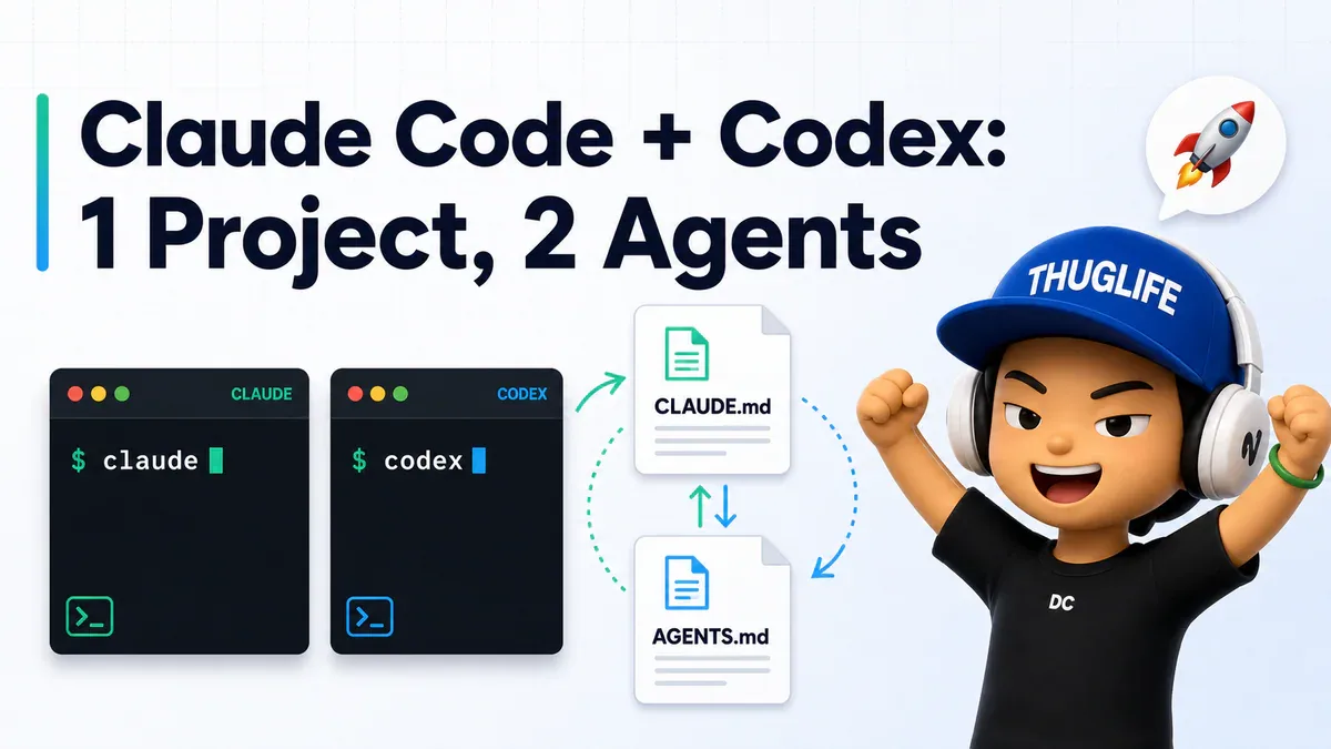 Chạy Claude Code và Codex Trong Cùng 1 Project - Không Phải Either/Or