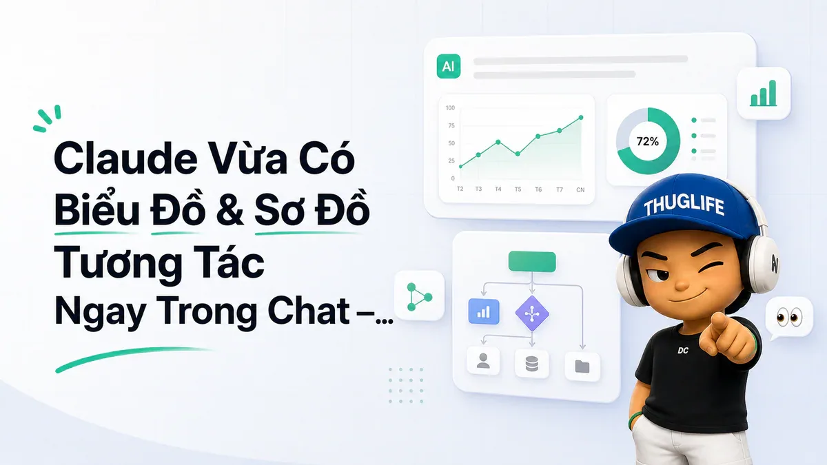 Claude Vừa Có Biểu Đồ & Sơ Đồ Tương Tác Ngay Trong Chat — Miễn Phí Cho Mọi Plan