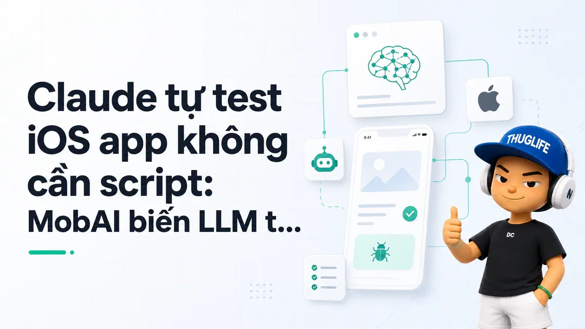 Claude tự test iOS app không cần script: MobAI biến LLM thành QA engineer