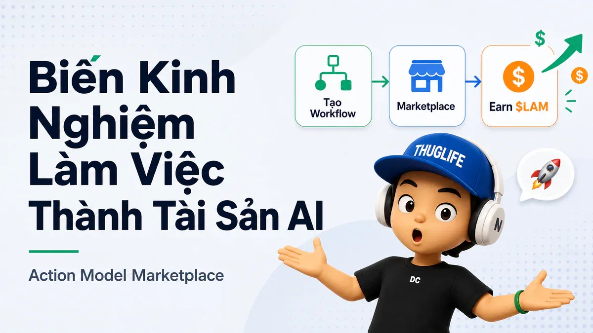 Action Model Marketplace: Biến Kinh Nghiệm Làm Việc Thành Tài Sản AI Kiếm Tiền Thụ Động