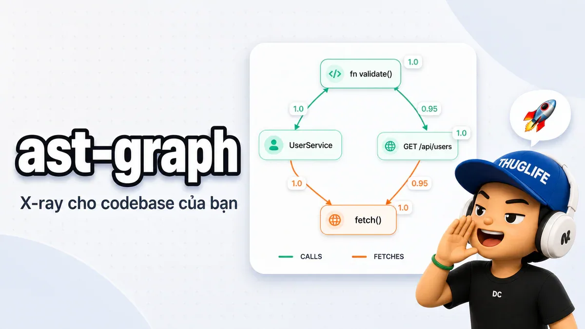 ast-graph: X-ray codebase bằng đồ thị cấu trúc cho AI agent