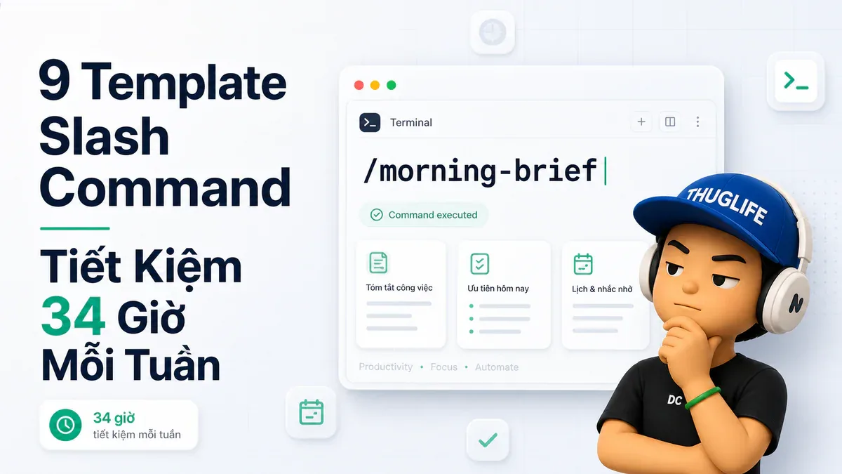 9 Template Slash Command Claude Cowork - P3: 3 Nguyên Tắc Quyết Định