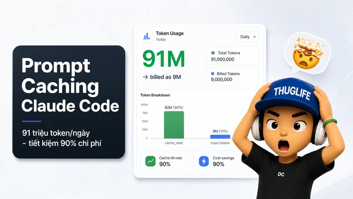 Prompt Caching Claude Code: Cơ Chế và Chi Phí Thực Tế