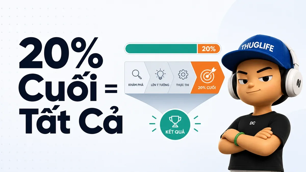 20% cuối không phải phần lớn nhất - đó là tất cả công việc
