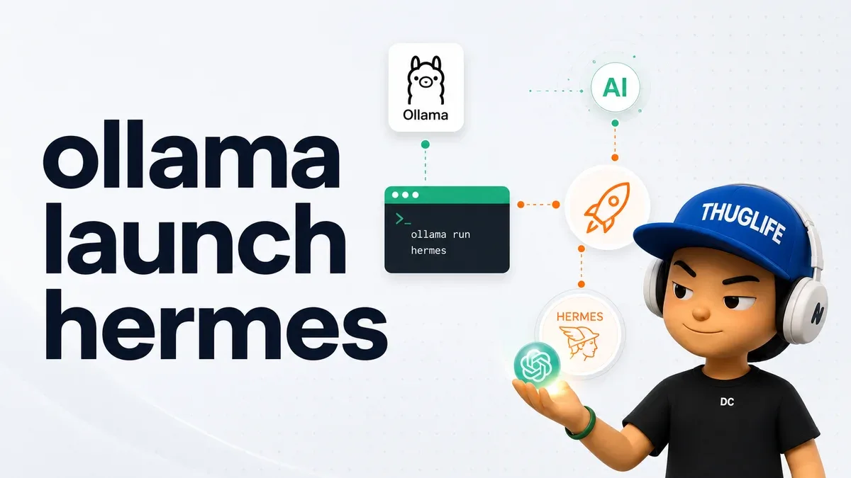 Ollama vừa biến Hermes Agent thành lệnh một dòng: `ollama launch hermes`
