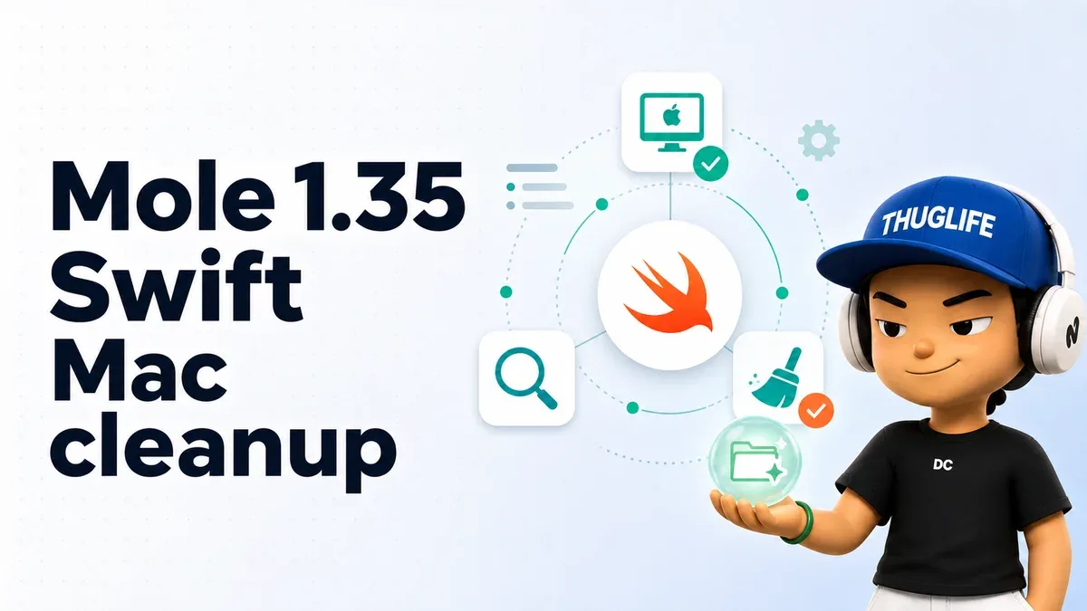 Mole 1.35 "Swift" — Mac cleanup CLI giờ dọn luôn cache của Claude Code, Cursor, Windsurf