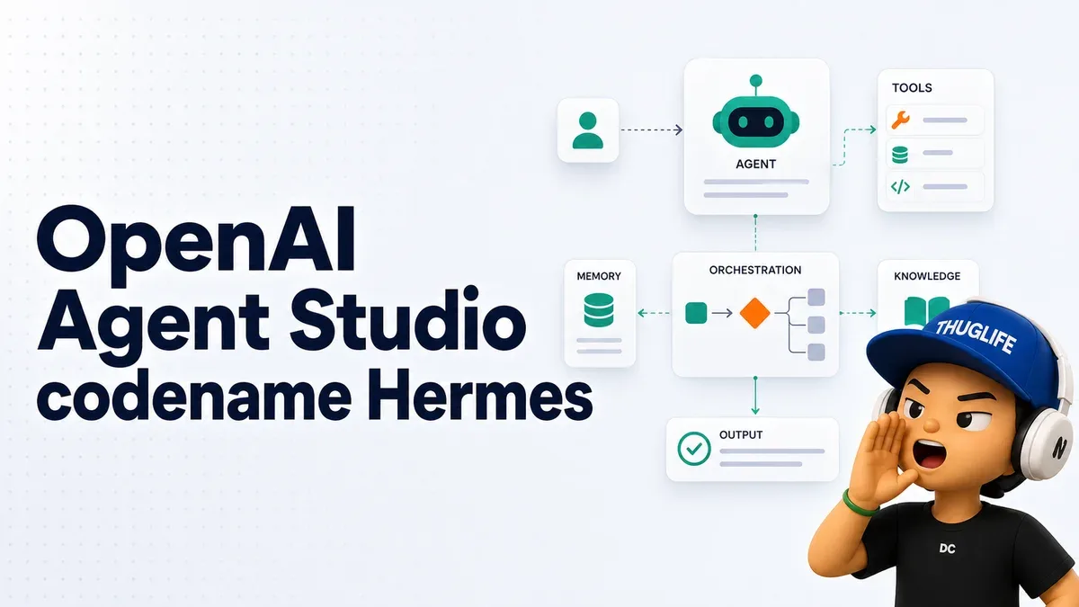 OpenAI Agent Studio (codename "Hermes"): ChatGPT chuẩn bị cho kỷ nguyên agent luôn-bật 24/7