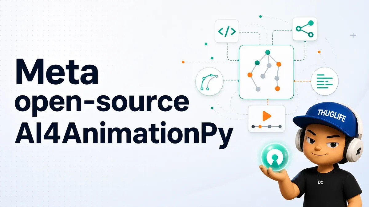 Meta open-source AI4AnimationPy: 3D character animation thuần Python, không cần game engine