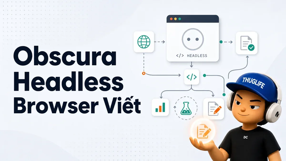 Obscura: Headless Browser Viết Bằng Rust, Thay Thế Chrome Cho AI Agent Với 30MB RAM