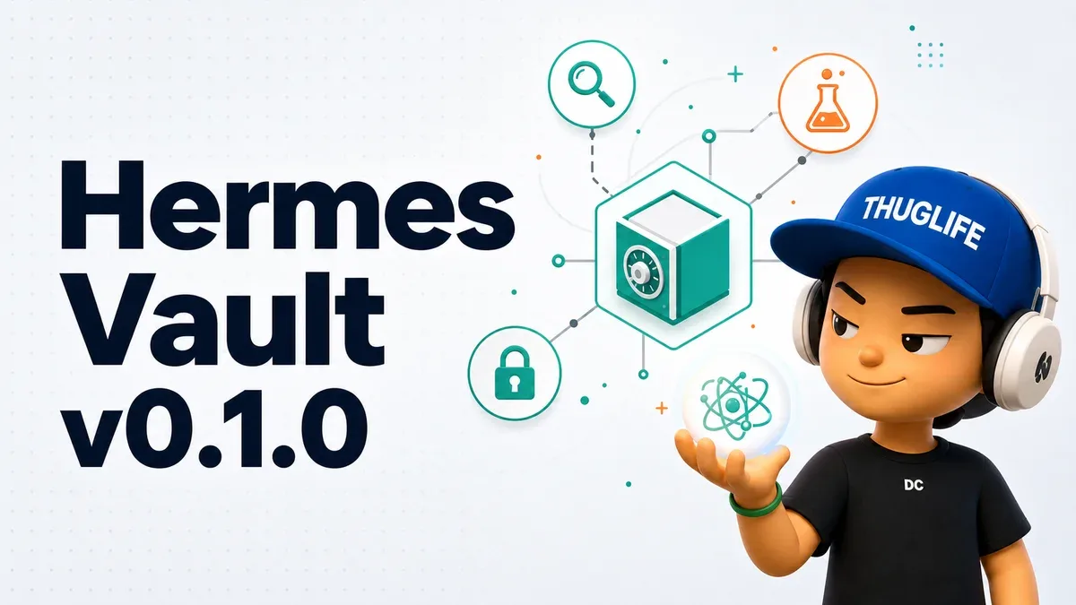Hermes Vault v0.1.0: Két sắt credential local-first cho agent Hermes của Nous Research