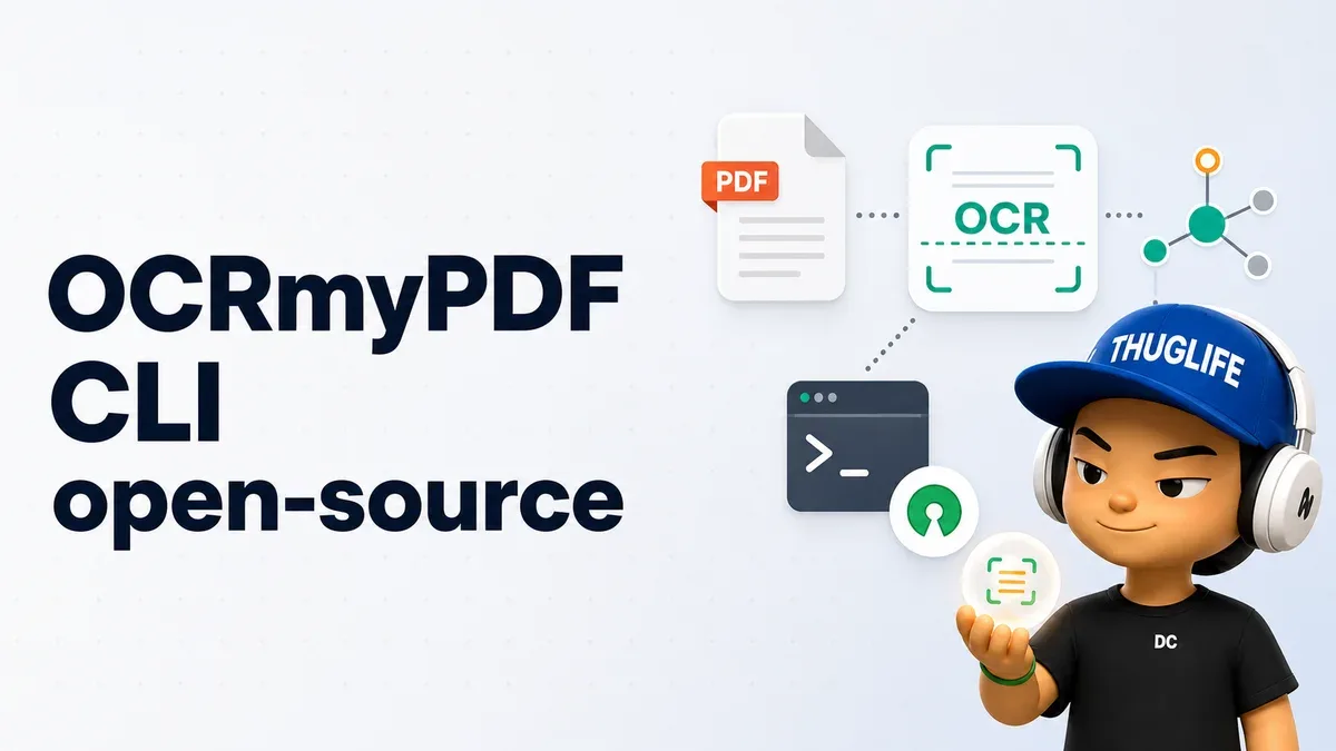 OCRmyPDF: CLI open-source biến PDF scan thành tài liệu searchable mà không làm hỏng ảnh gốc
