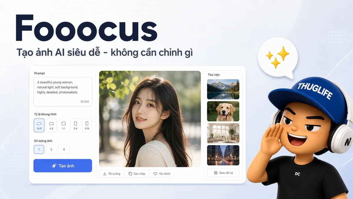Fooocus: Tạo ảnh AI chất lượng cao mà không cần biết gì về Stable Diffusion