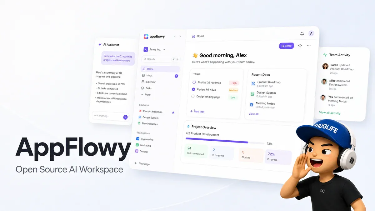 AppFlowy - Workspace mã nguồn mở với Local AI miễn phí thay thế Notion
