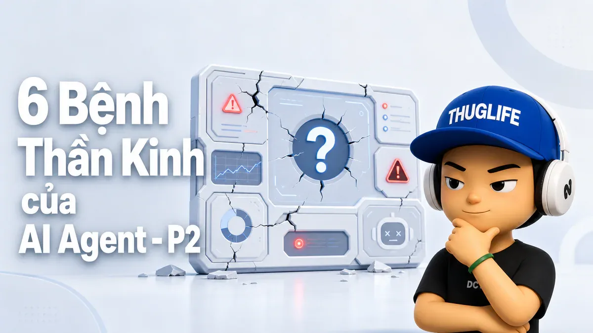 6 Bệnh Thần Kinh của AI Agent - P2: Confabulation, Disinhibition và Anosognosia