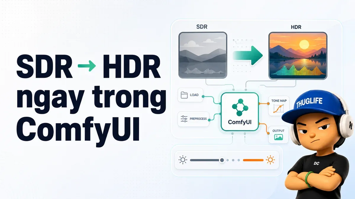 SDR → HDR ngay trong ComfyUI: LoRA mới cho Qwen Edit 2509 dựa trên nguyên lý LumiVid
