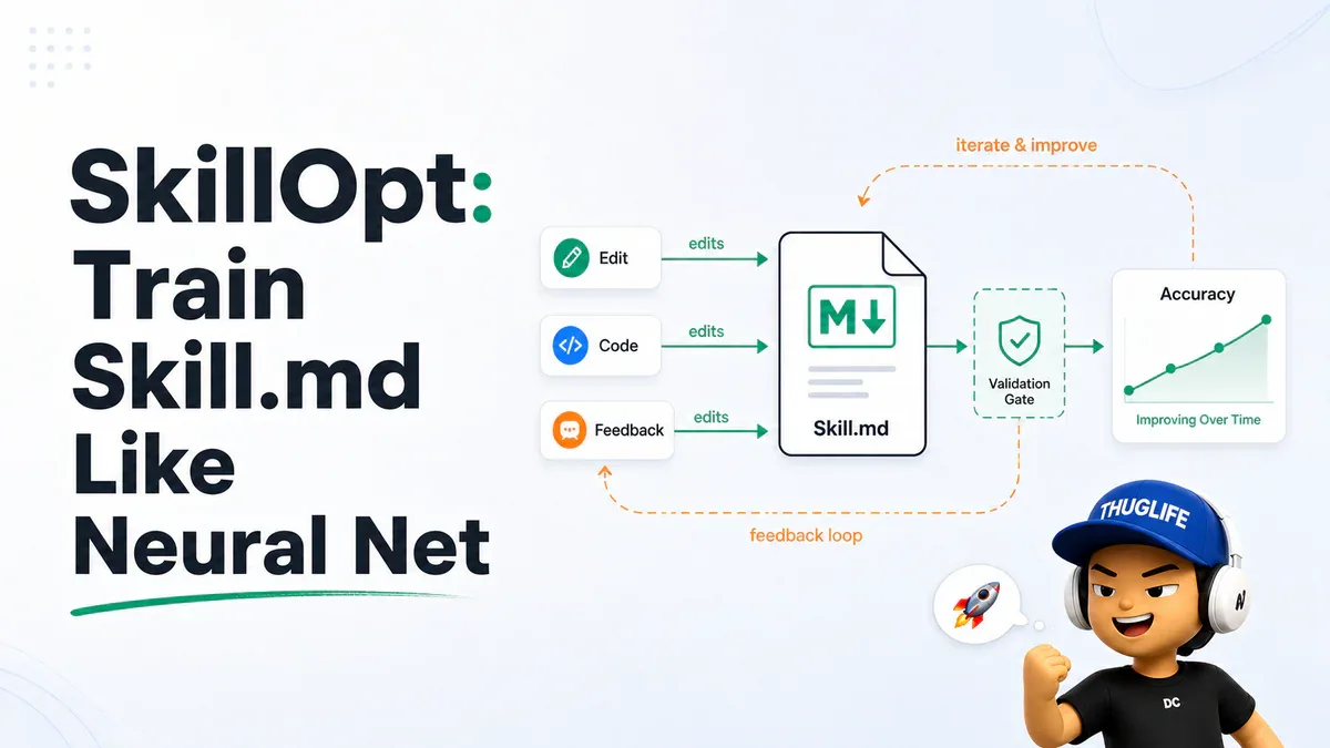 Microsoft mở mã SkillOpt: train file SKILL.md như neural network
