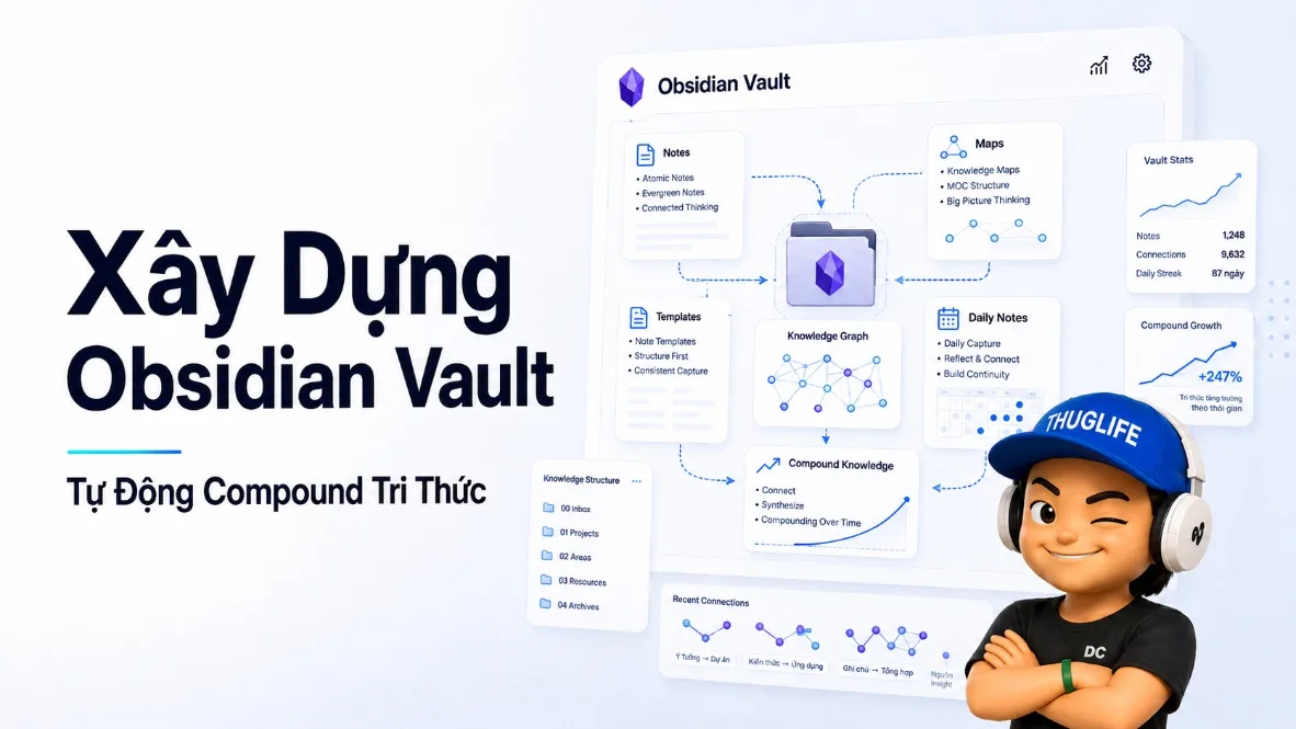 Xây Obsidian Vault Tự Động Compound Tri Thức Mỗi Tuần