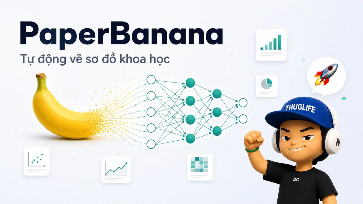 PaperBanana: tự động vẽ sơ đồ khoa học từ paper, không cần Illustrator hay TikZ