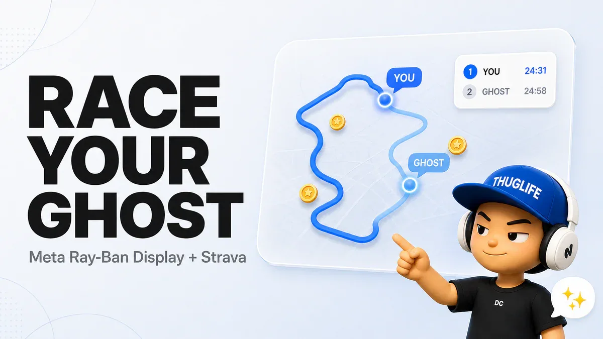 Race Your Ghost: dev tự build app chạy bộ đua với chính mình trên Meta Ray-Ban Display