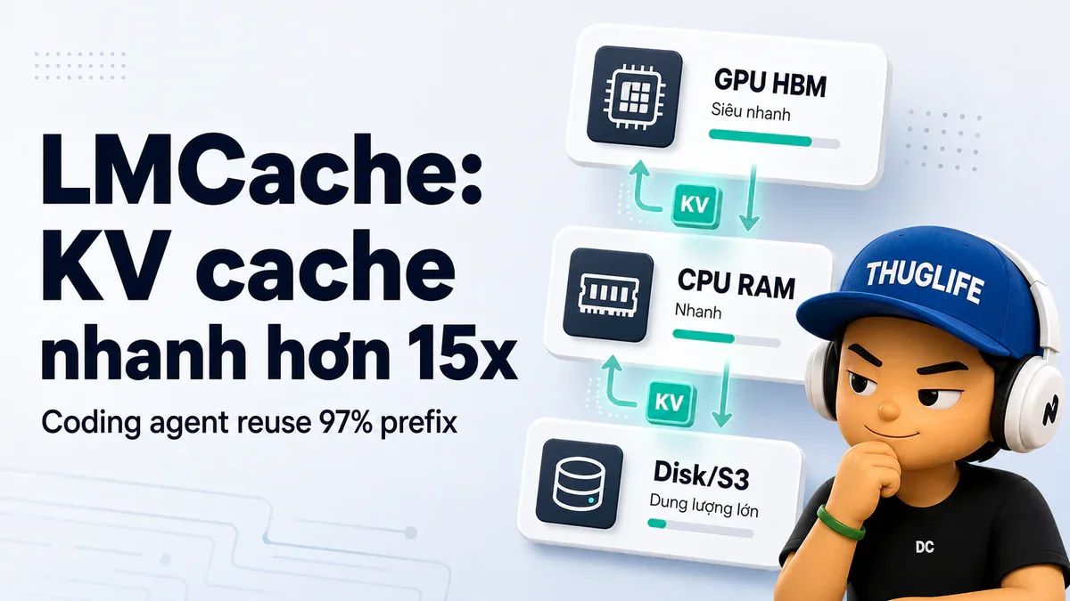 LMCache: vì sao coding agent chậm là do KV cache chứ không phải model