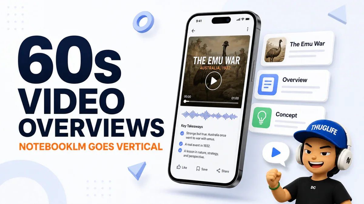 NotebookLM ra mắt Short Video Overviews: khi doom scrolling được đổi hướng thành học
