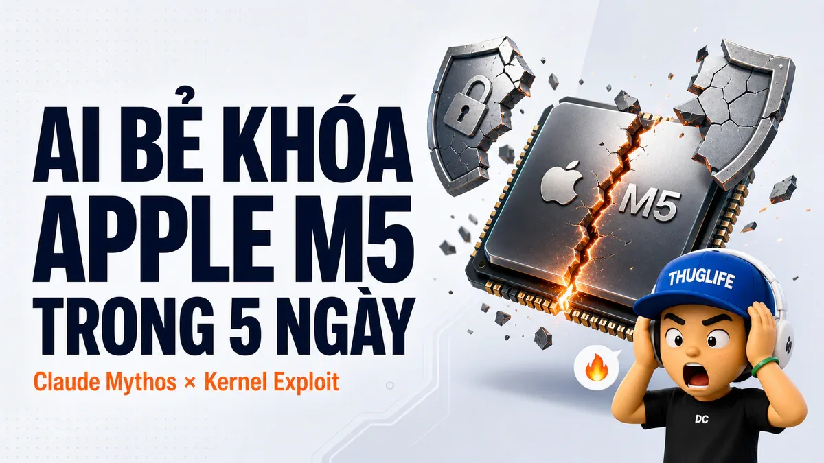 AI Bẻ Khóa Apple Silicon M5 Trong 5 Ngày - Kỷ Nguyên AI Bugmageddon Bắt Đầu