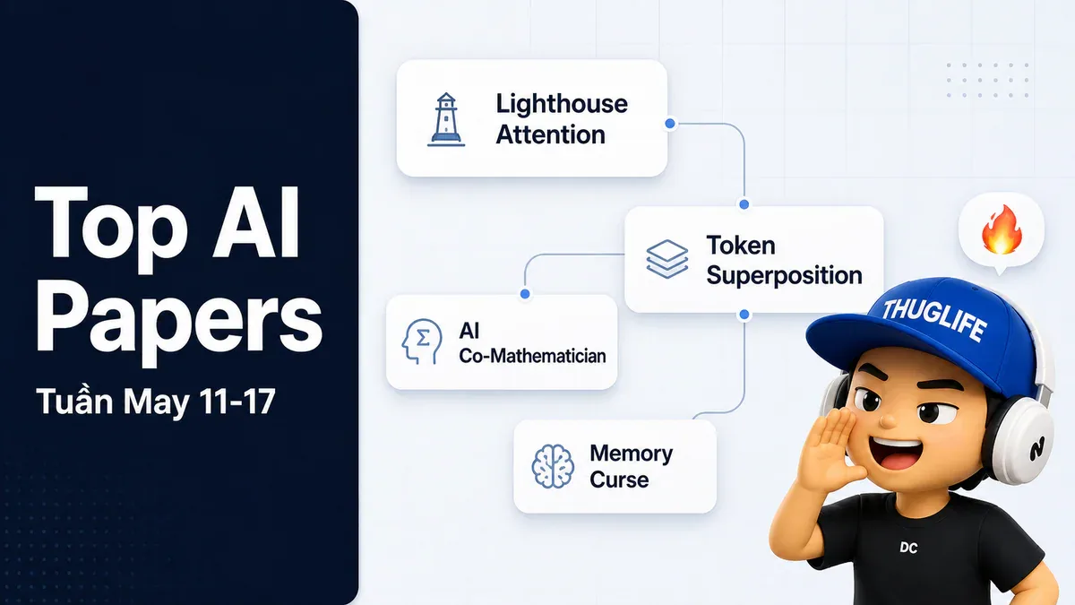 Top 10 AI Papers Tuần May 11-17: Nous Research 2 Đột Phá Training, DeepMind Giải Toán 60 Năm