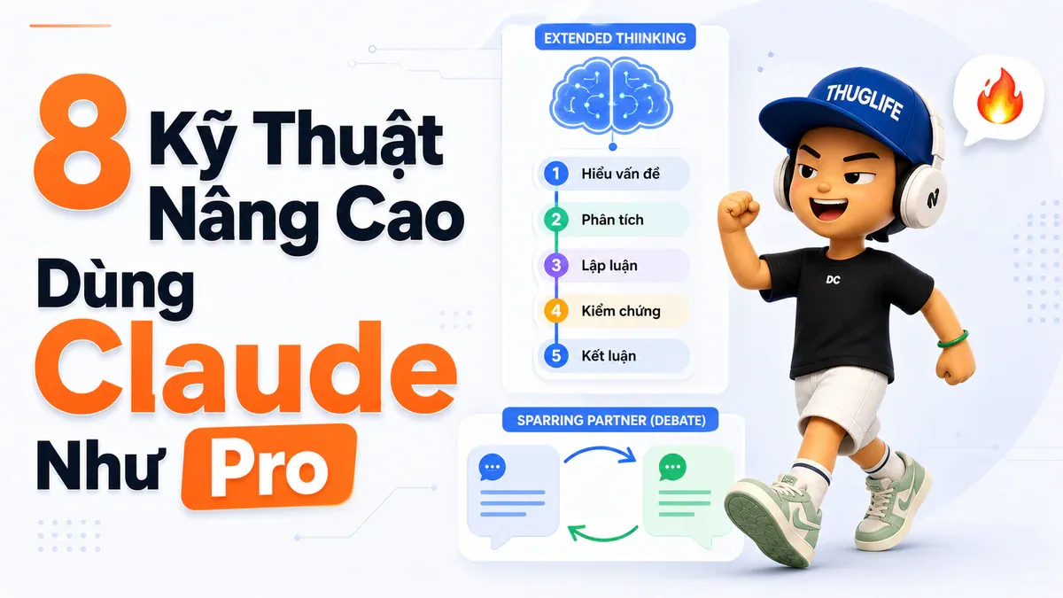 Dùng Claude đúng cách - Phần 2: 8 kỹ thuật nâng cao và tối ưu chi phí