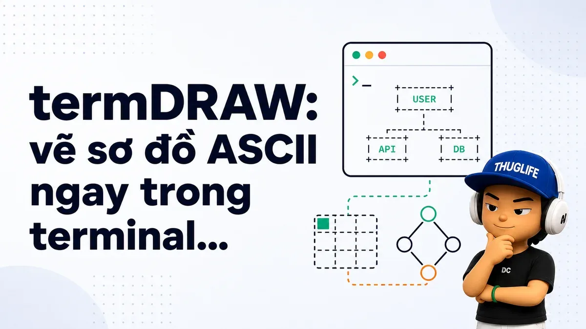 termDRAW: vẽ sơ đồ ASCII ngay trong terminal để prompt agent đỡ tốn token