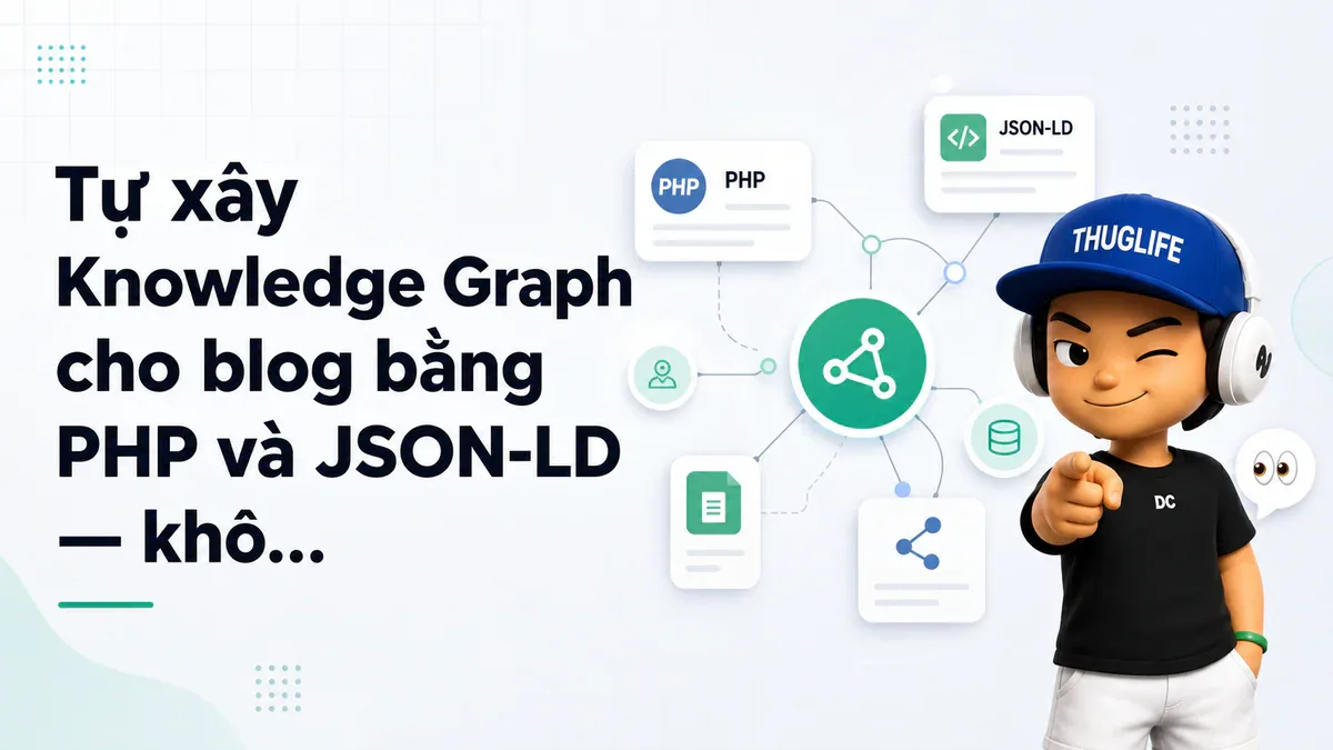 Tự xây Knowledge Graph cho blog bằng PHP và JSON-LD — không plugin, không API