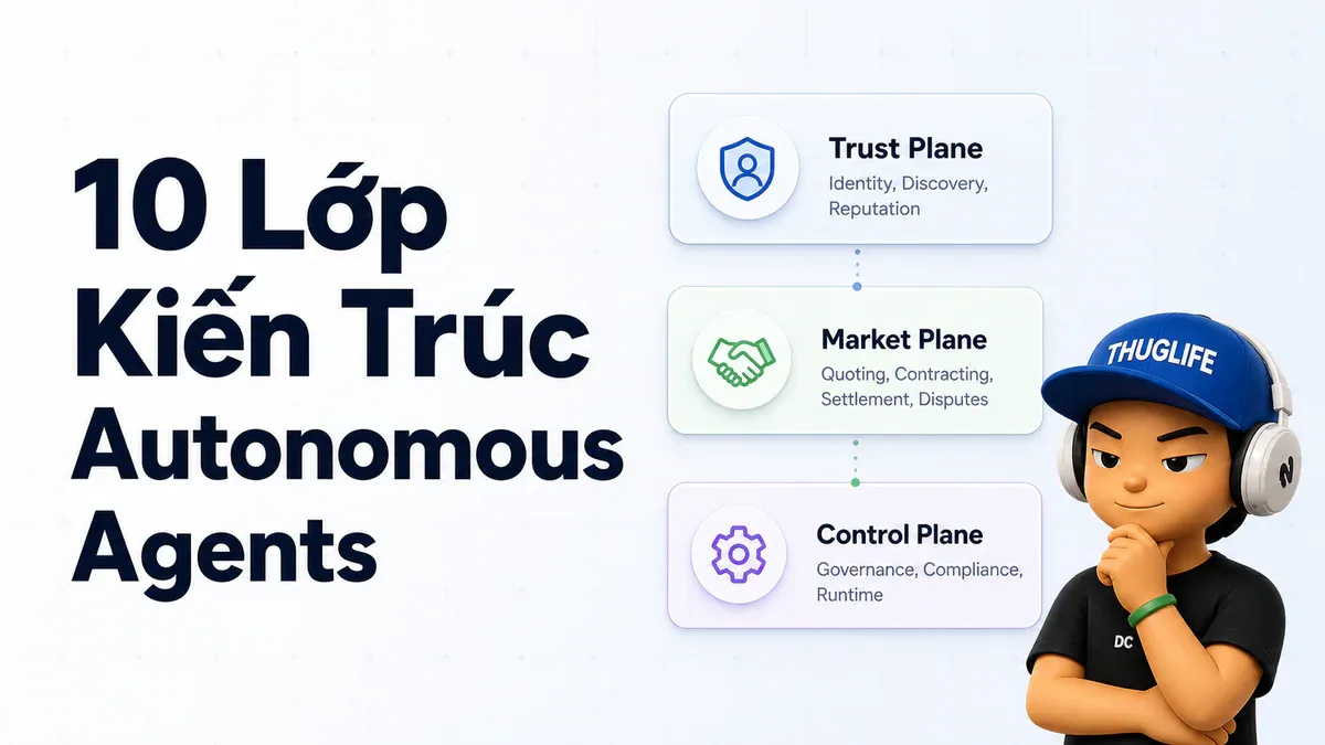 10 Lớp Kiến Trúc để Autonomous Agents Thực Sự Tự Hành - Không Chỉ Generate Output