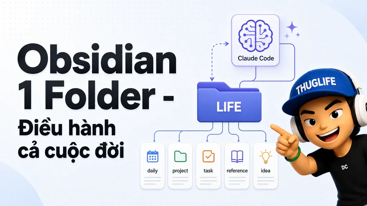 Hệ thống Obsidian một thư mục điều hành cả cuộc đời: Triết lý và kiến trúc