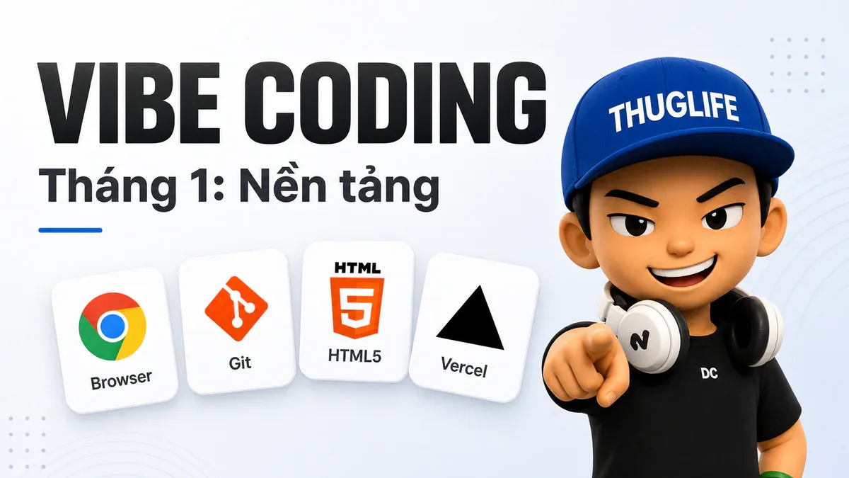Lộ trình Vibe Coding 6 tháng - P1: Nền tảng không thể bỏ qua