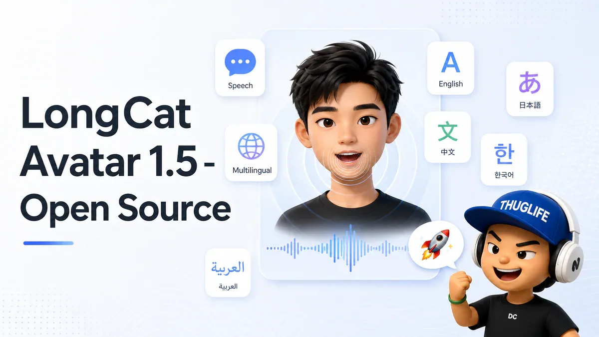 Meituan Mở Nguồn LongCat-Video-Avatar 1.5 - AI Tạo Video Talking Head Đánh Bại HeyGen và Kling