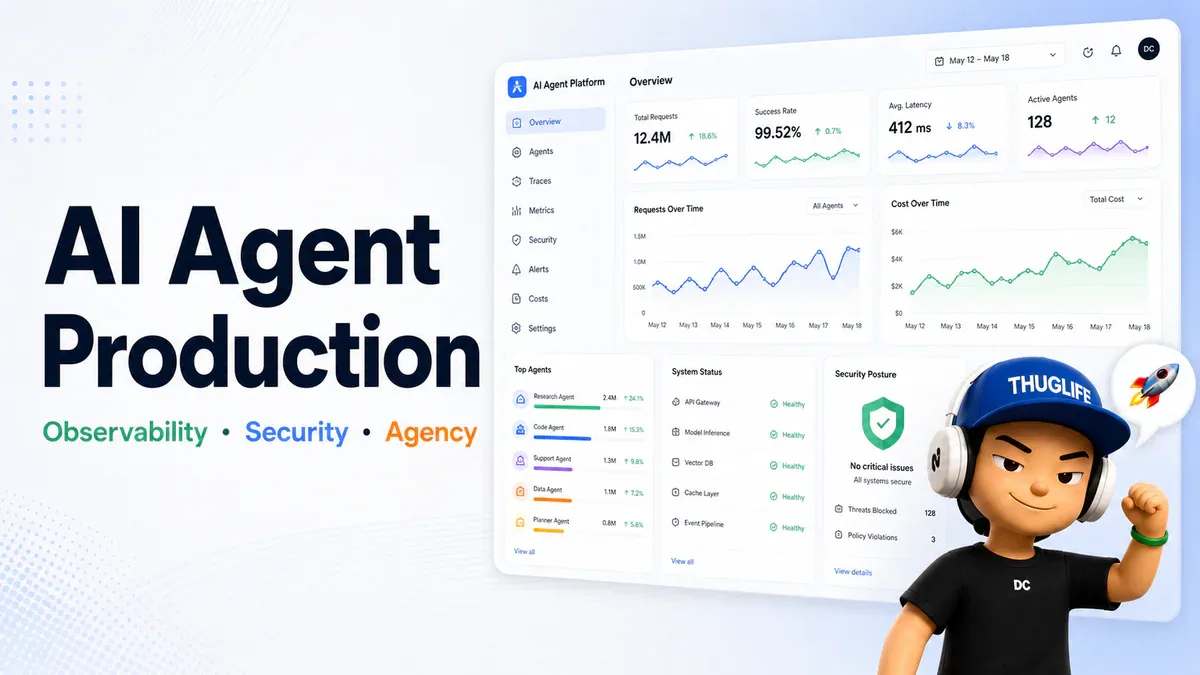 Khóa học 22 chương thiết kế AI Agent - P3: Production, Observability và Agency