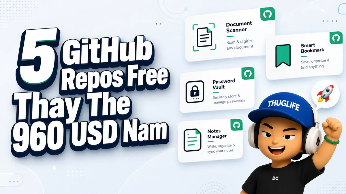 10 GitHub Repos Tiết Kiệm $2,280/Năm - P1: Tài liệu, Bookmark và Bảo mật